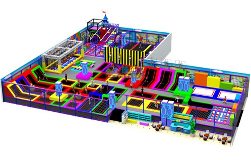蹦床乐园定制厂家_大型蹦床效果图10