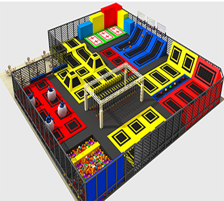 网红蹦床_蹦床工厂设计效果图02